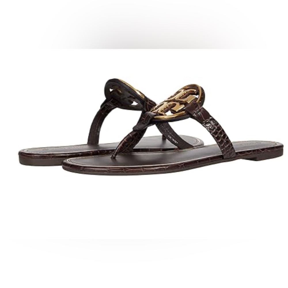 Tory Burch Metal Miller in Cocoa Bark